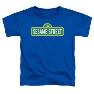 Sesame Street Logo Toddler T-Shirt Royal Blue